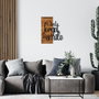 Wallity Dont Forget To Smile Escultura de pared en Negro y Nogal